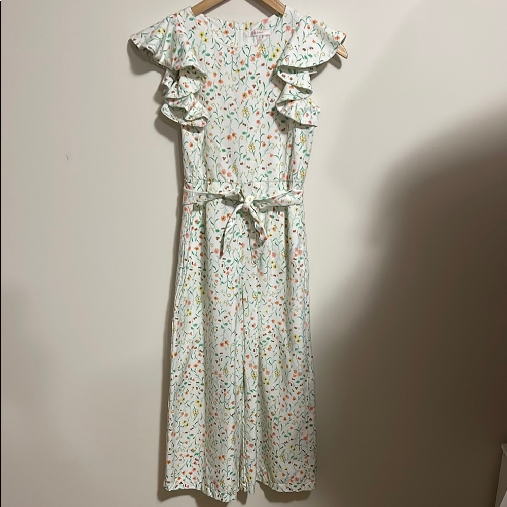 Gianni Bini Girls One Piece - White with Multicolor Floral SZ 12